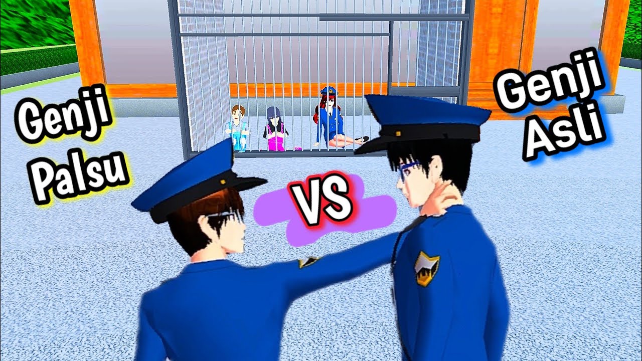 Polisi Genji Palsu VS Asli ‼️| Yuta Mio Diculik | Polisi Sakura Panik 😱 | Sakura School Simulator