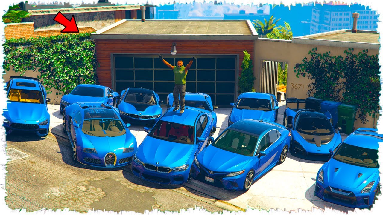 Джонни тек Көк түсті көліктерді ұрлады (GTA5) джонни жони