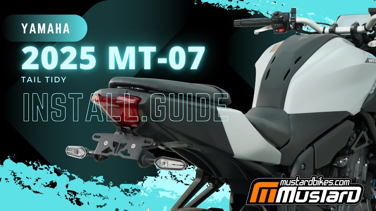 Installing a Mustard Bikes tail tidy on a 2025+ Yamaha MT-07