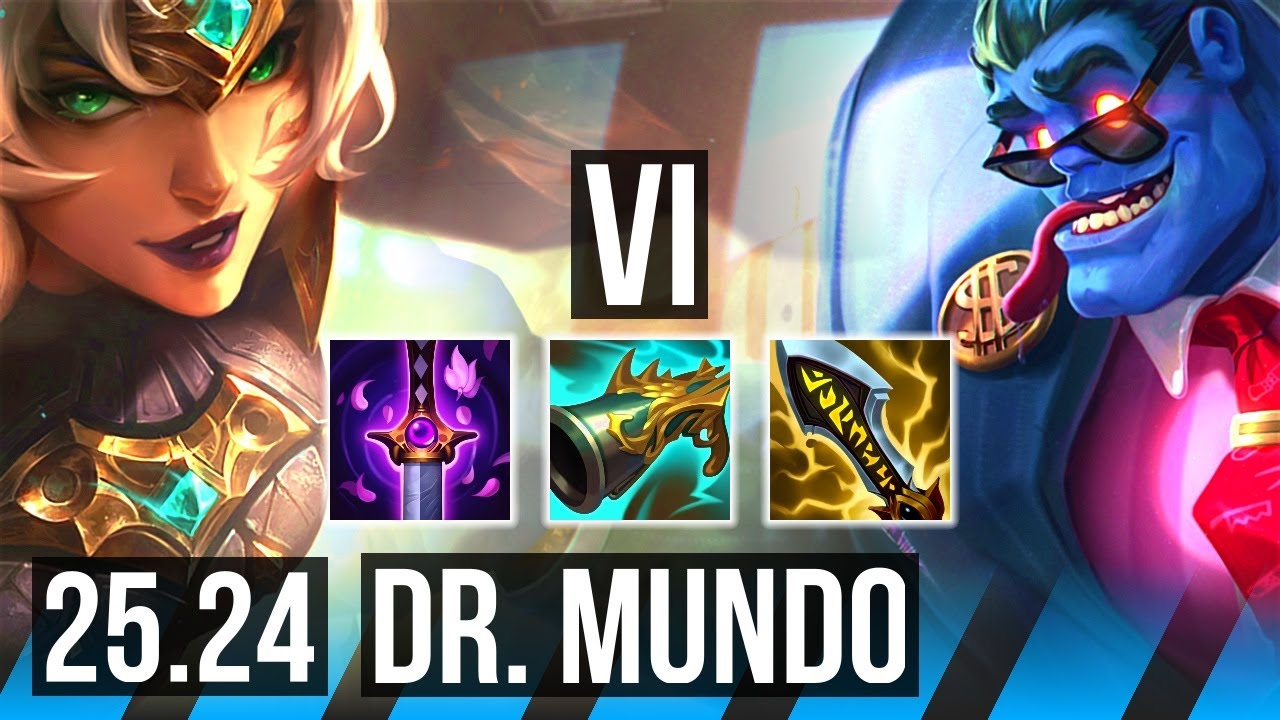 VI vs DR. MUNDO (MID) | NA Grandmaster | 25.24
