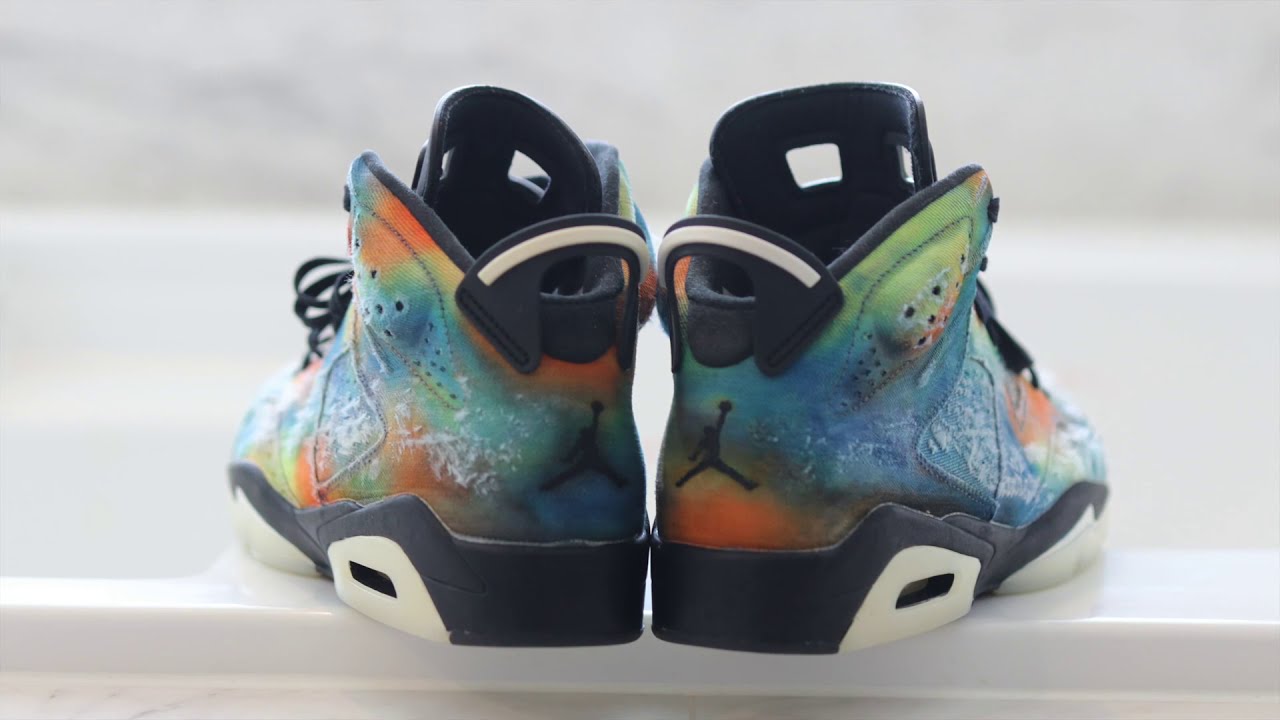 AIR JORDAN CUSTOM SNEAKERS x FORTNITE x TRAVIS SCOTT Inspired AJ6 Denim