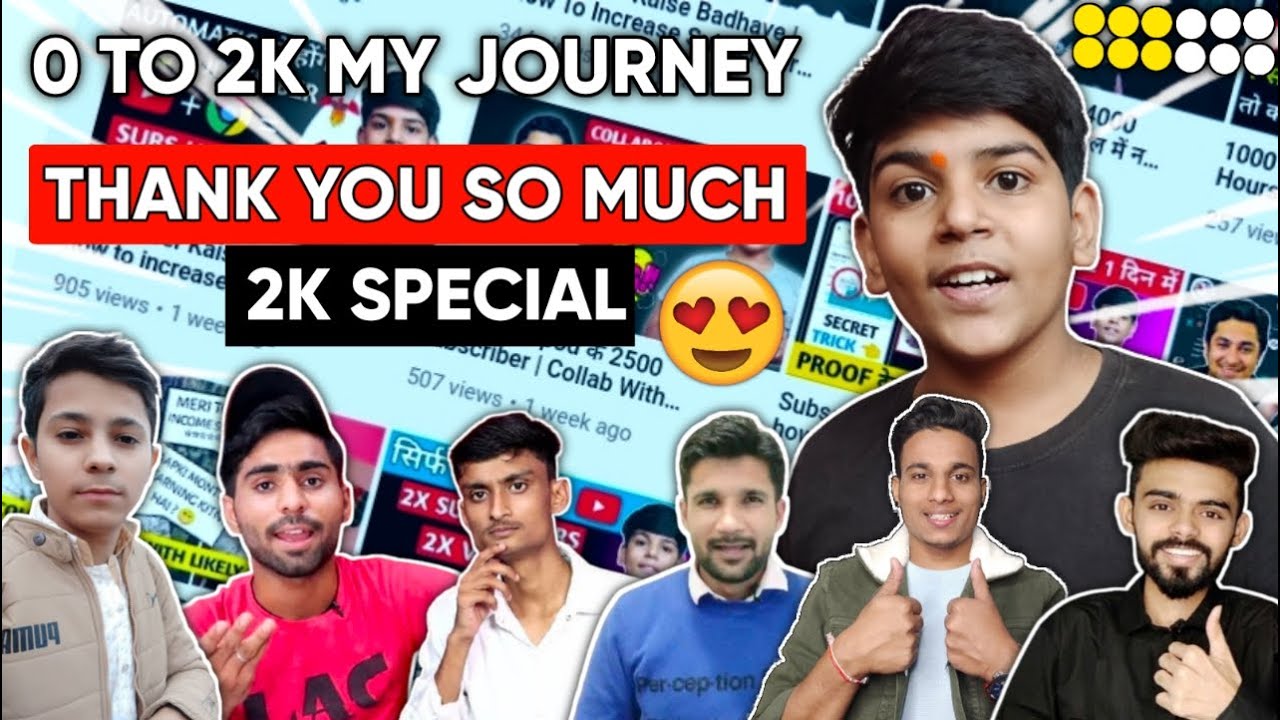 0 To 2K Subscriber My Youtube Journey | 2k Subscribers Special Video 😍 | ma tech tips