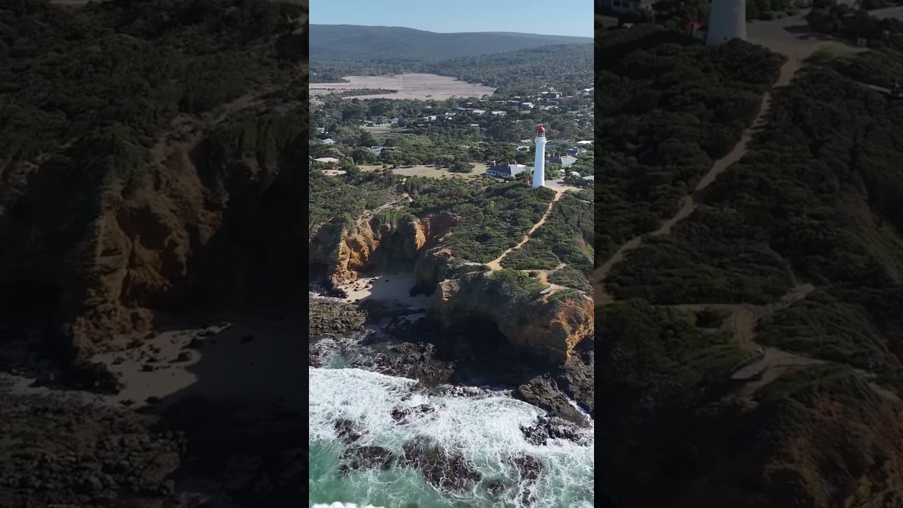 Great Ocean Road - Split Point Lighthouse #drone #beach #lighthouse