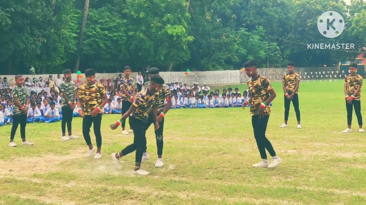 Mary Immaculate School Katihar 15th August  independence day program boys group dance