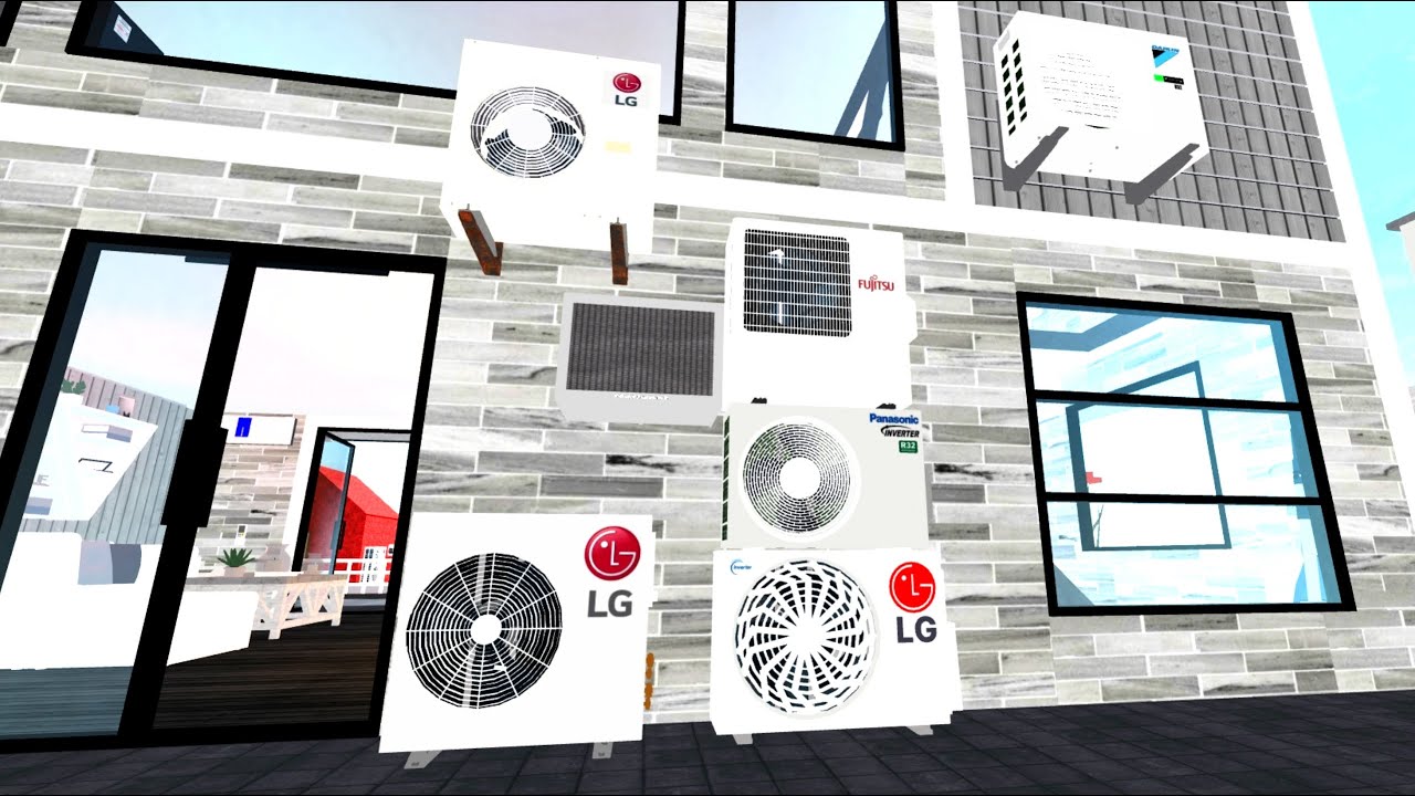 Air Conditioner with Ceiling Fan Funny AC | Roblox