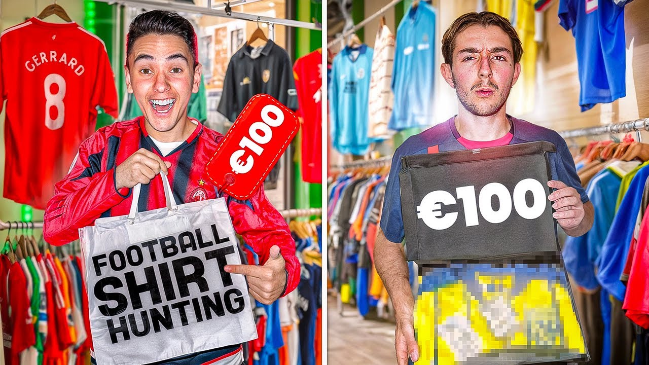 &euro;100 Football Shirt Hunting CHALLENGE