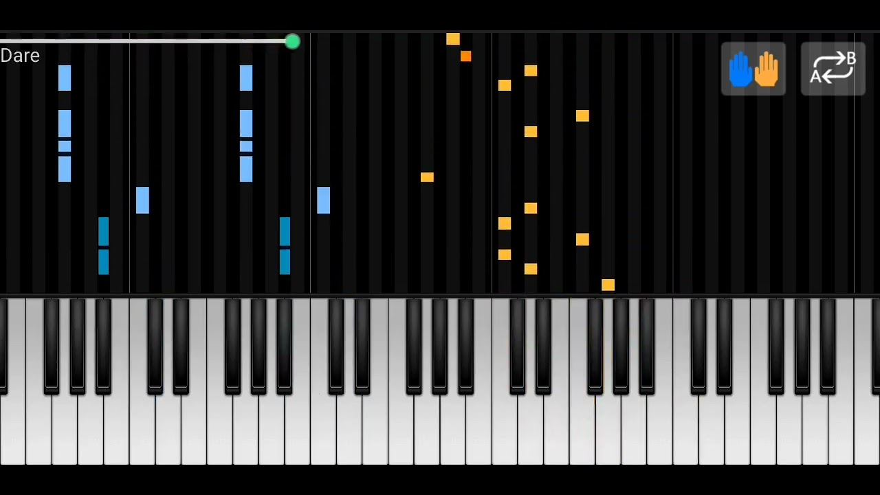 Sayfalse, TRXVELER, DJ ALIM - DARE Easy Piano Cover/tutorial + midi and sheets