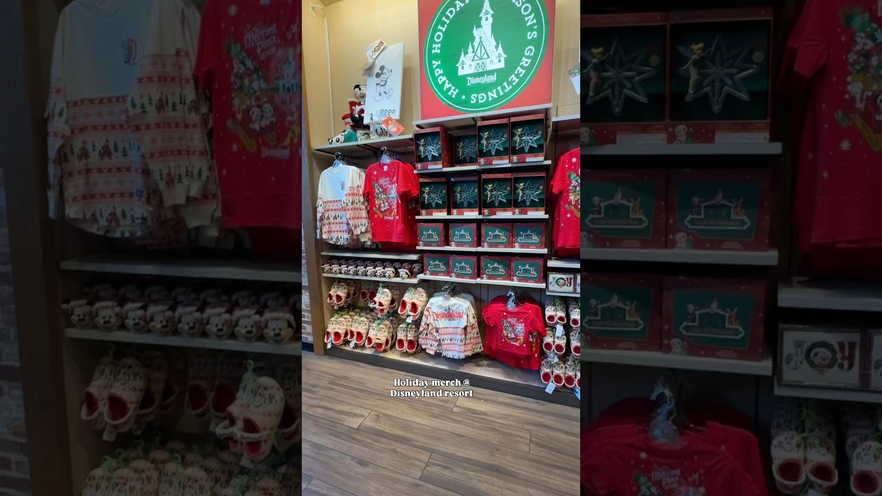 New holiday merch at #Disneyland #disneyholidays #disneymerch #disneyshopping #disneymerchandise