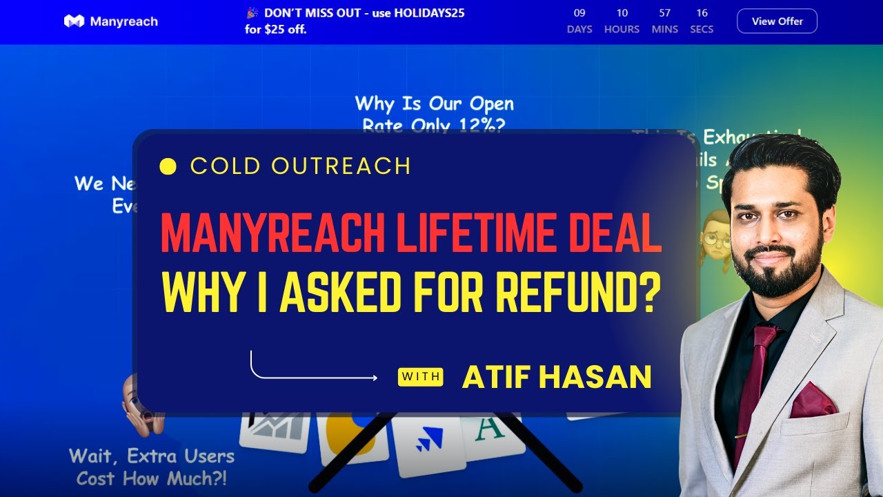 ManyReach 100K Emails LTD: Why I Asked for a Refund