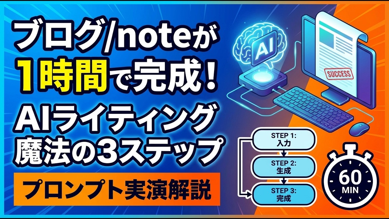 たった1時間で12000字！Claudeでnoteやブログを爆速で書くプロンプト術