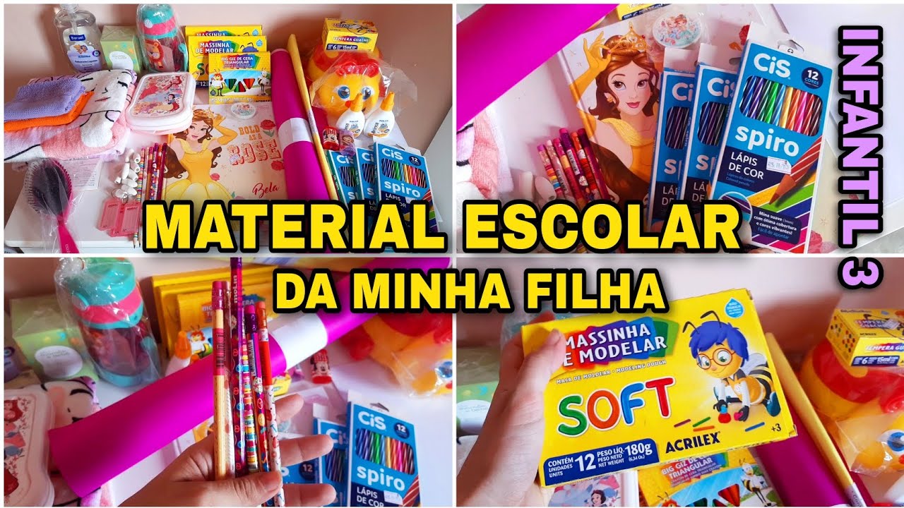 MATERIAL ESCOLAR DA MINHA FILHA - 2023 (INFANTIL 3)
