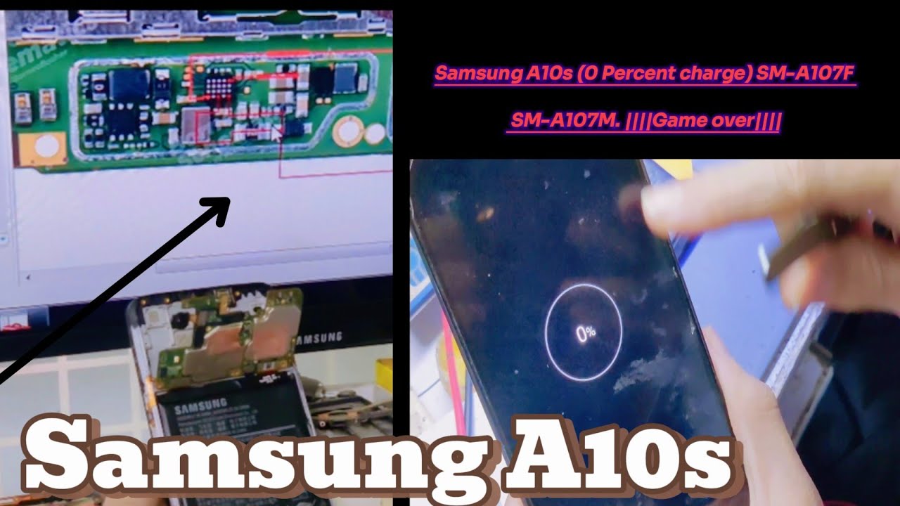 Samsung A10s (0 Percent charge) SM-A107F or SM-A107M. ||||Game over||||