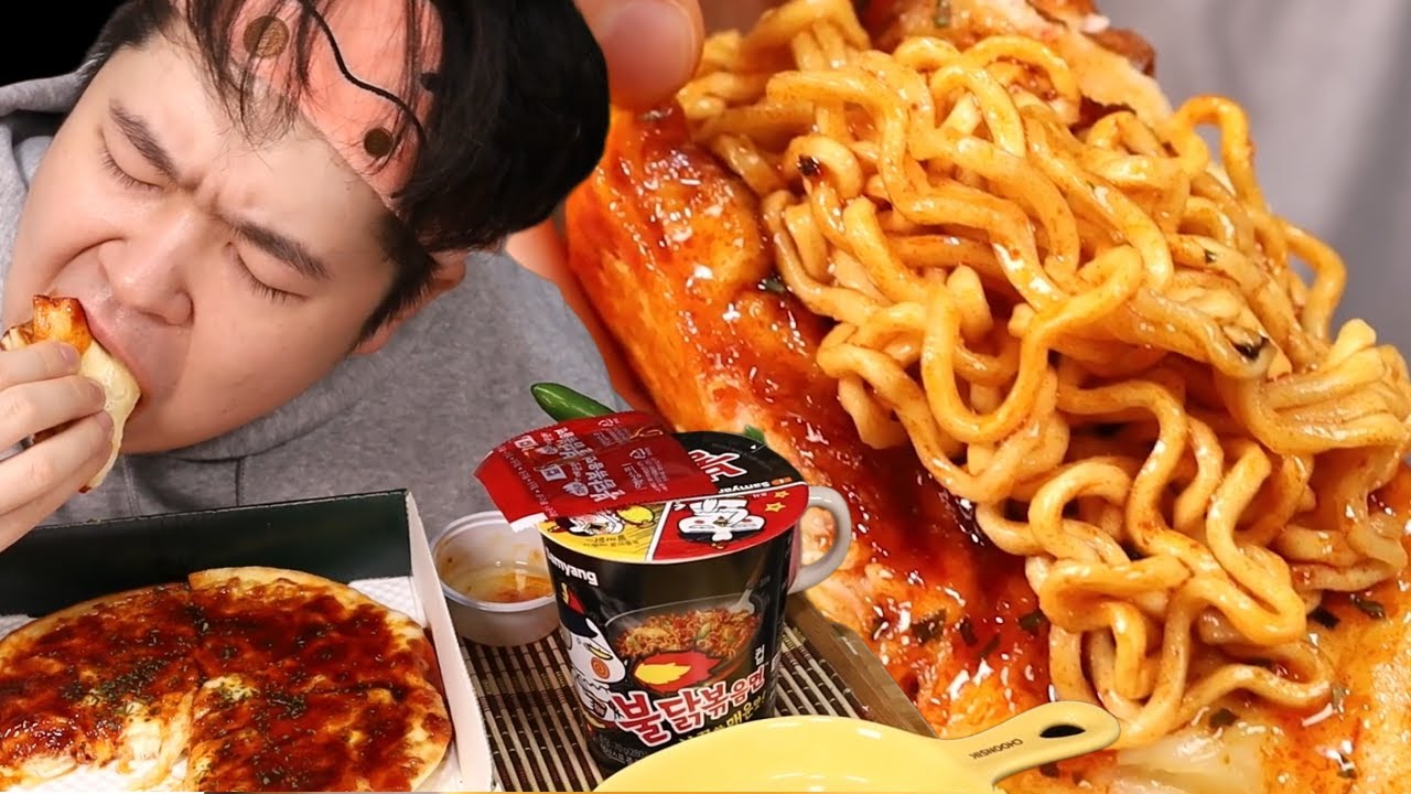 불닭치즈폭탄 세트 먹방입니다!!