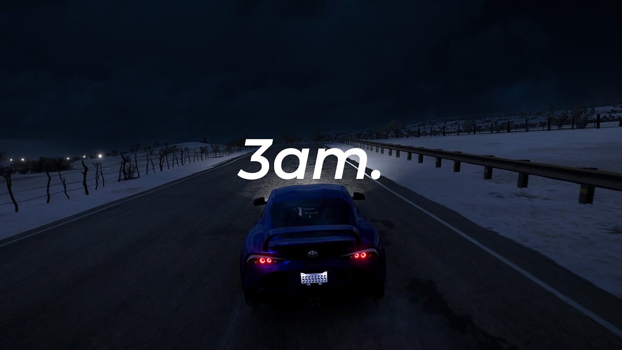1 Hour Deep Chill Mix - Driving In Winter At 3AM - Road Vibes.