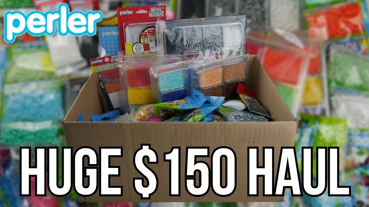 HUGE $150 PERLER BEAD HAUL | 30 Bags Of Perler Beads, Mini Perler Beads, Pegboards & More | 2020