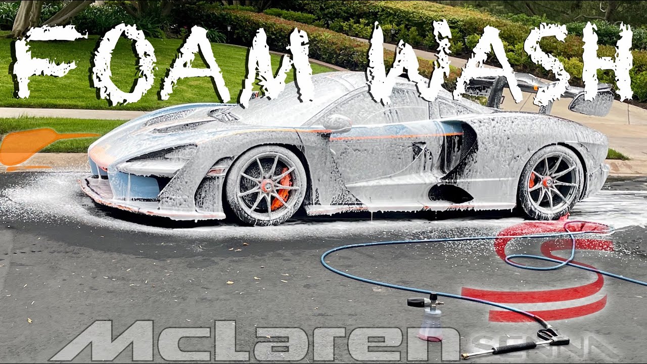 Dirty $2 Million MSO Gulf Liveried Mclaren Senna Foam Wash and Deep Clean - Exterior Auto Detailing