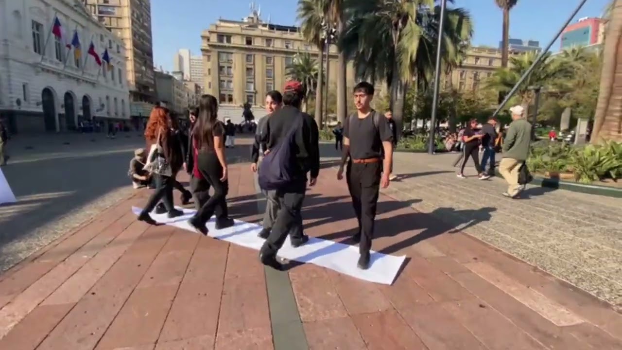 Segunda Intervención artística de la Colectiva Operarios.