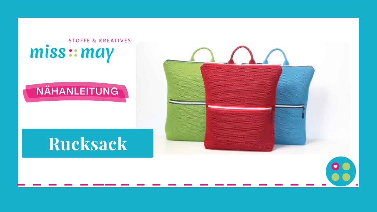 Rucksack nähen *mit kostenlosem Schnittplan*