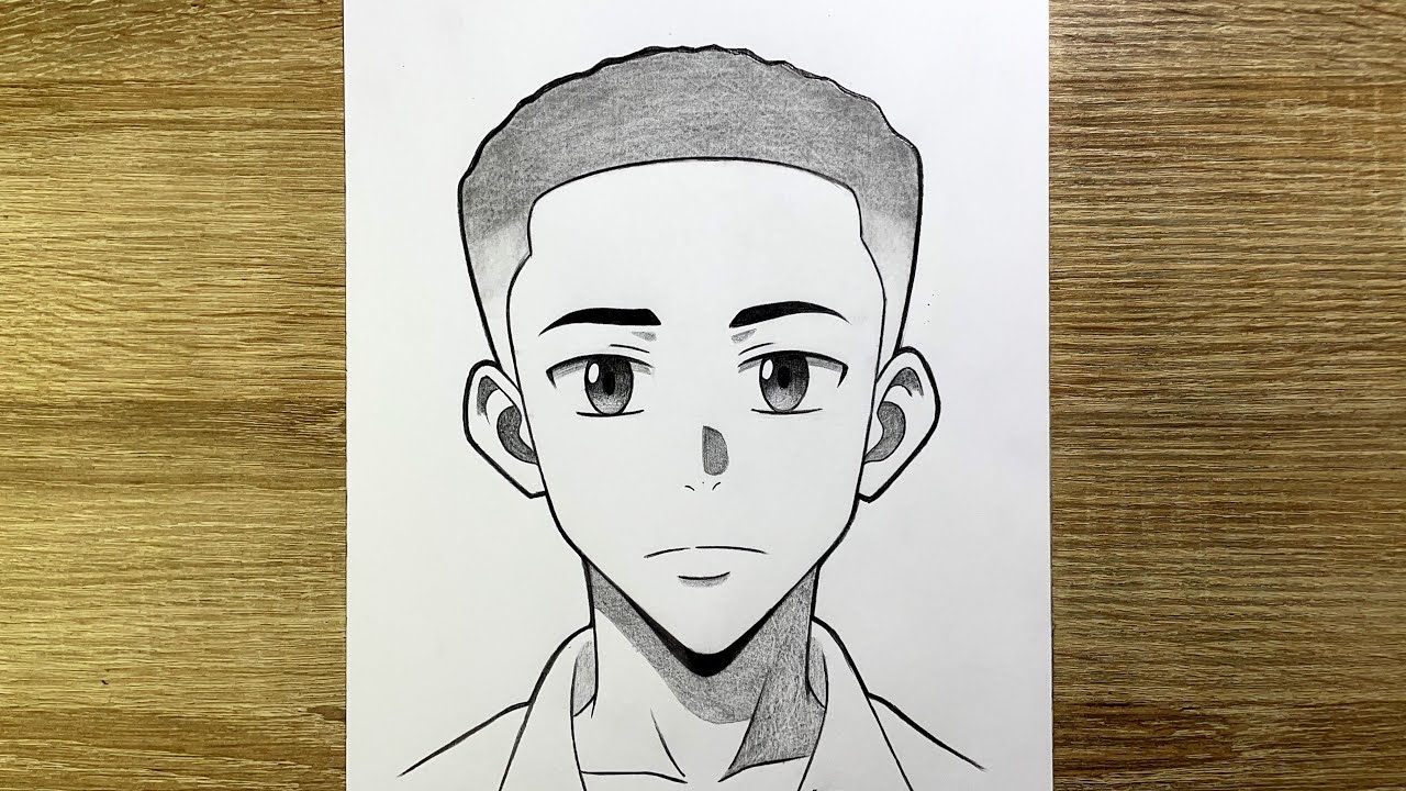 Comment dessiner un visage Afro en style anime | Tutoriel dessin au crayon étape par étape