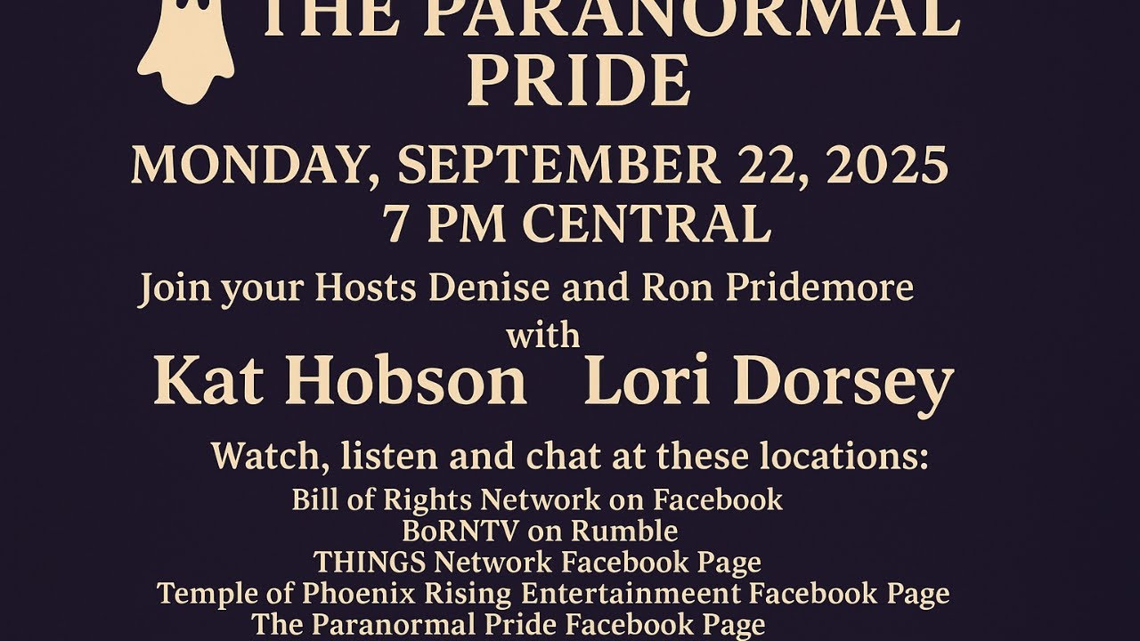 The Paranormal Pride live with Kat Hobson and Lori Dorsey
