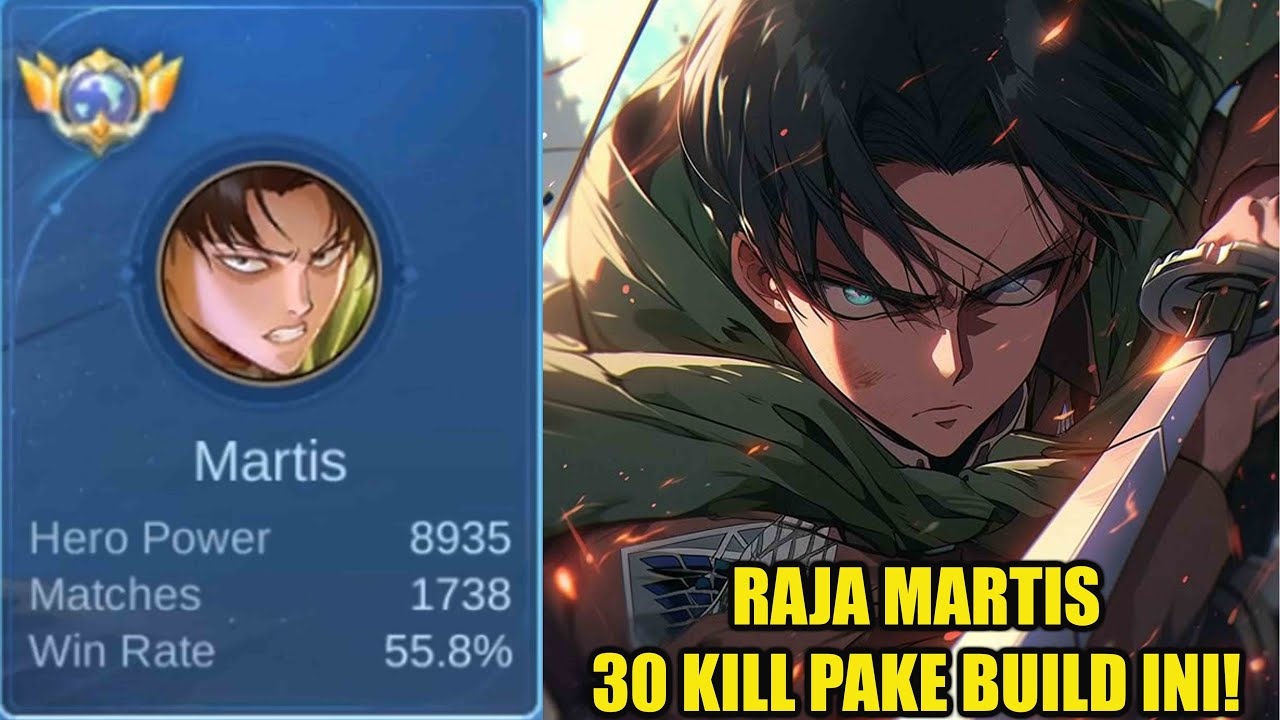 TUTOR KING MARTIS 31 KILL DENGAN BUILD ANEH INI FULL SOLO RANK AUTO WINSTREAK