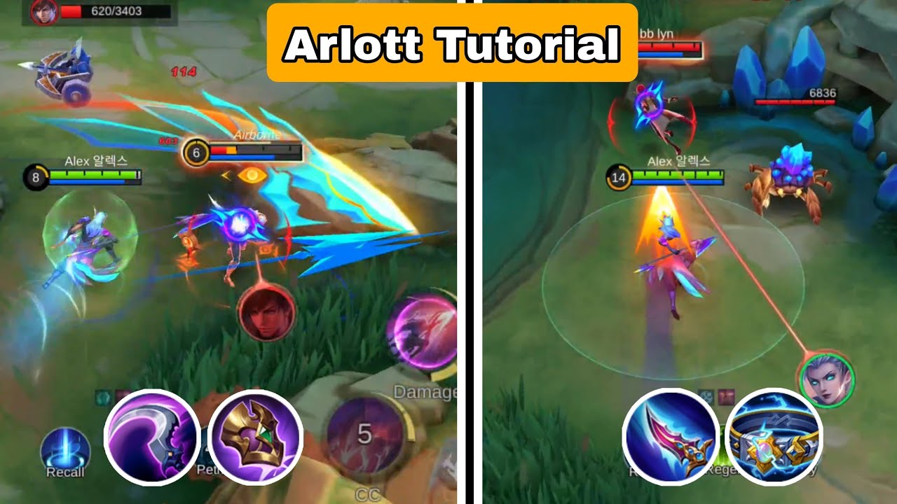 Как использовать Arlott Mobile Legends | Руководство и инструкции | Сборки, эмблемы, заклинания, ...