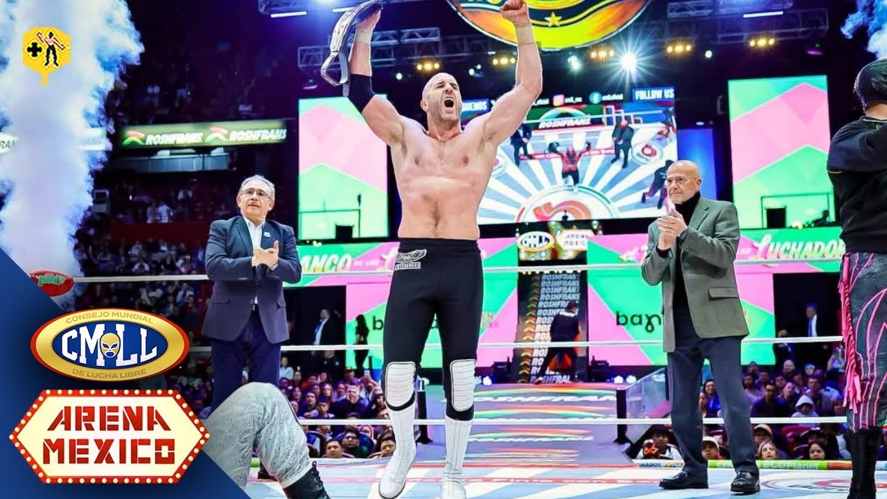 Claudio Castagnoli tiene su tercera defensa con el Campeonato Mundial Completo CMLL 