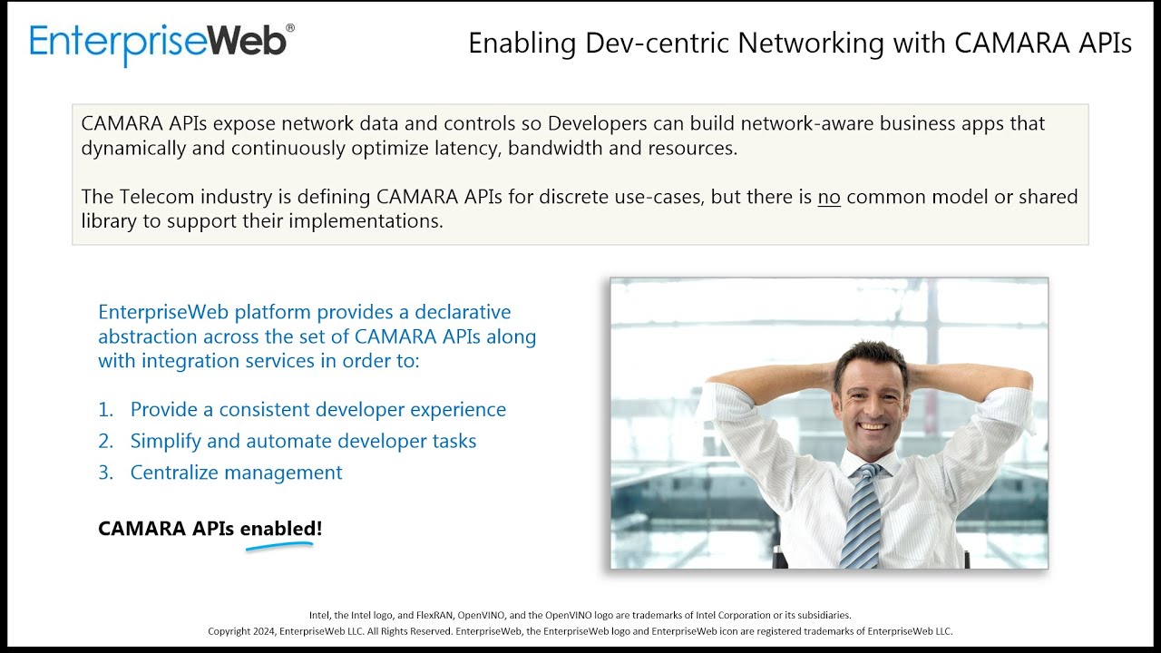 EnterpriseWeb Webinar: Secure Dev Centric Networking CAMARA APIs and Intel TDX