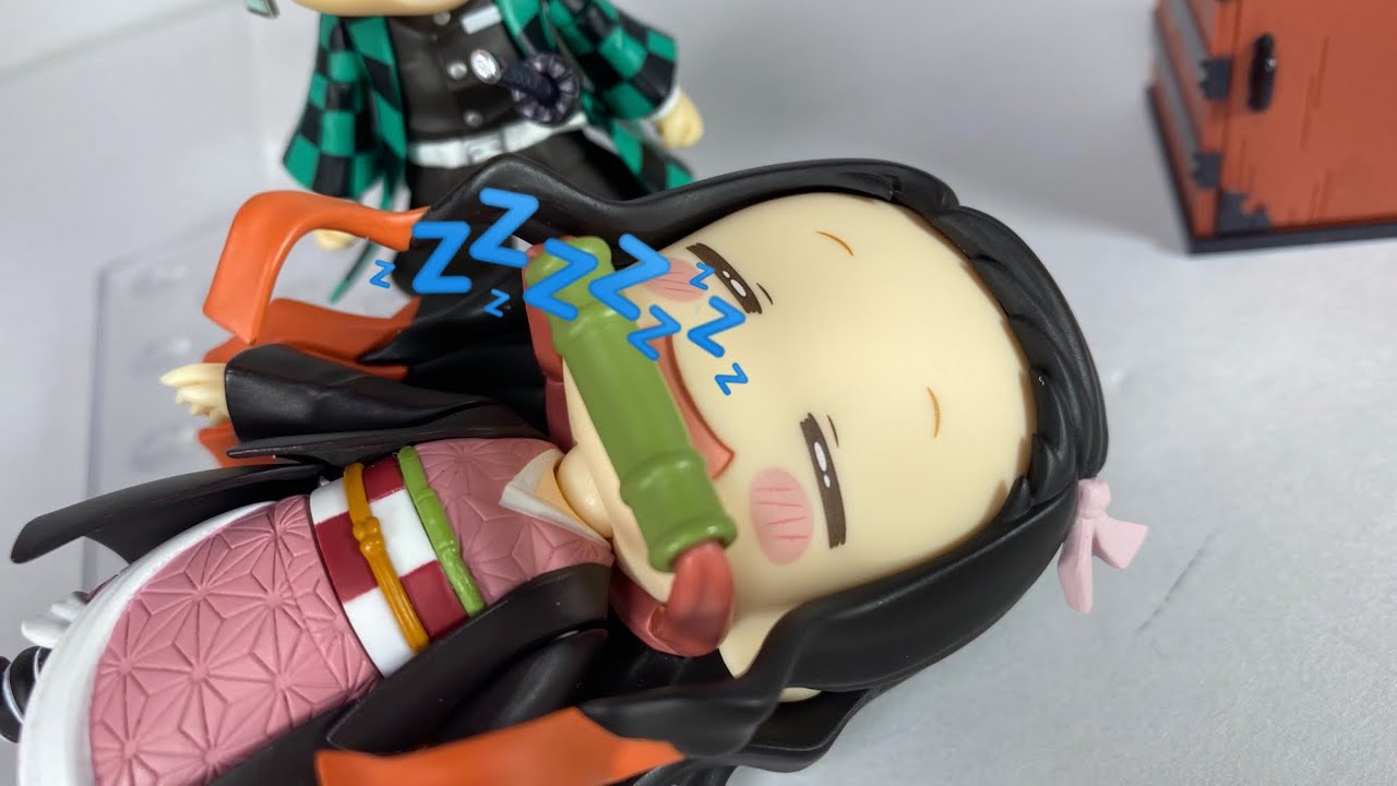 睡眠を邪魔される禰豆子⁉︎ ねんどろいど 鬼滅の刃【コマ撮り】#115 nendoroid demon slayer