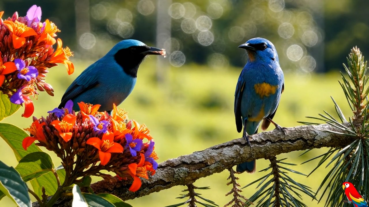 Calm Morning Dew and Beautiful Bird Pheasant | Relaxing Piano Music & Tranquil Forest Sounds