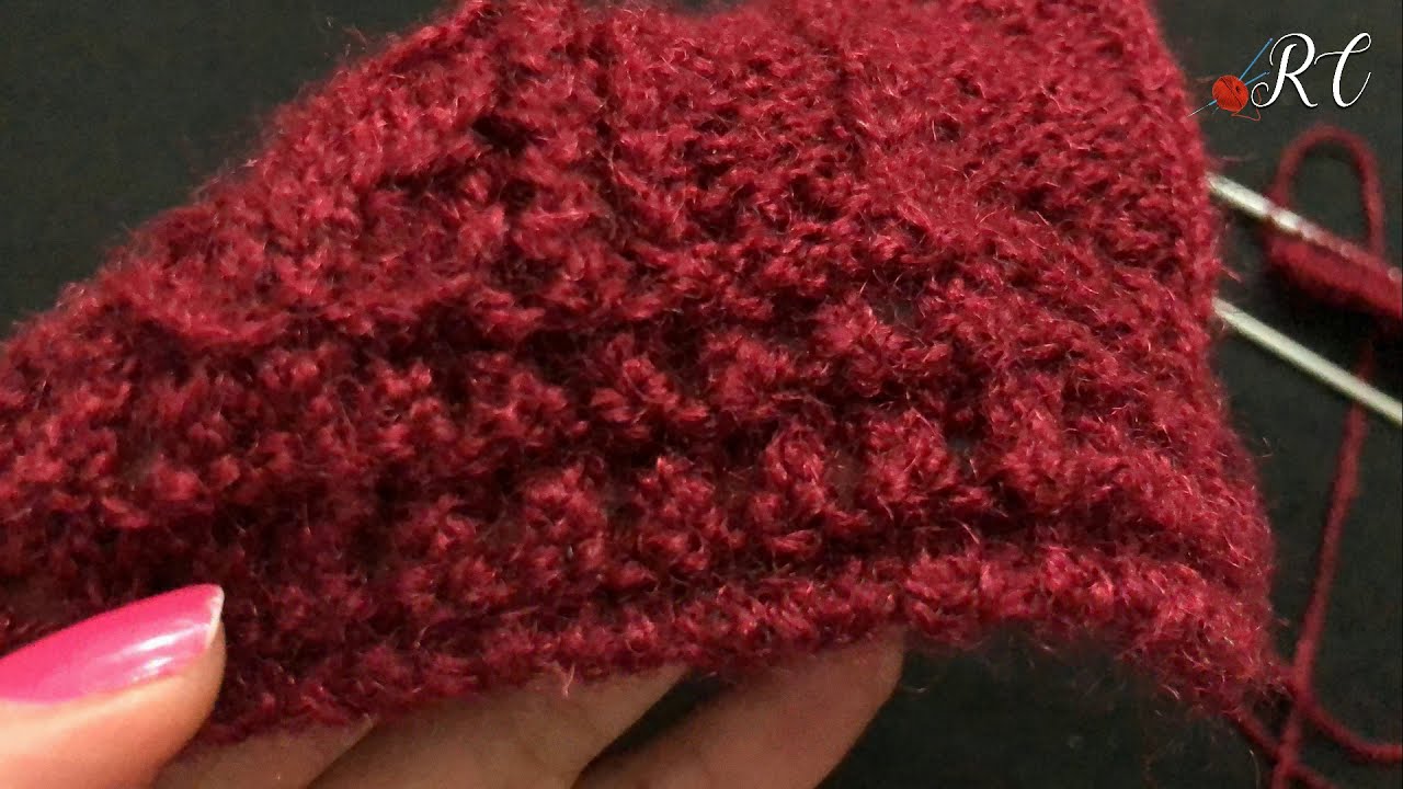 Knitting Border Design Differently (कुछ अलग तरीके का बॉर्डर )