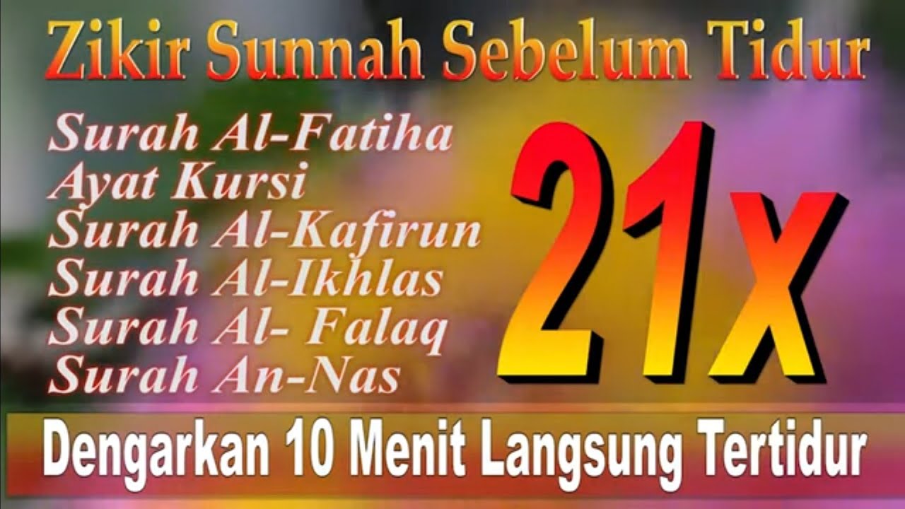 Sulit Tidur?.., Zikir Merdu Menjelang tidur, Relaksasi pengantar tidur, Rukyah Syariah