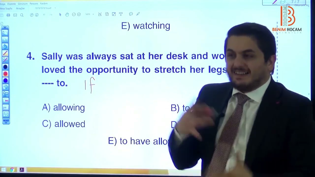 HAKKI ŞAHİN VİDEO 40 Overdose Participle Soru Çözümü