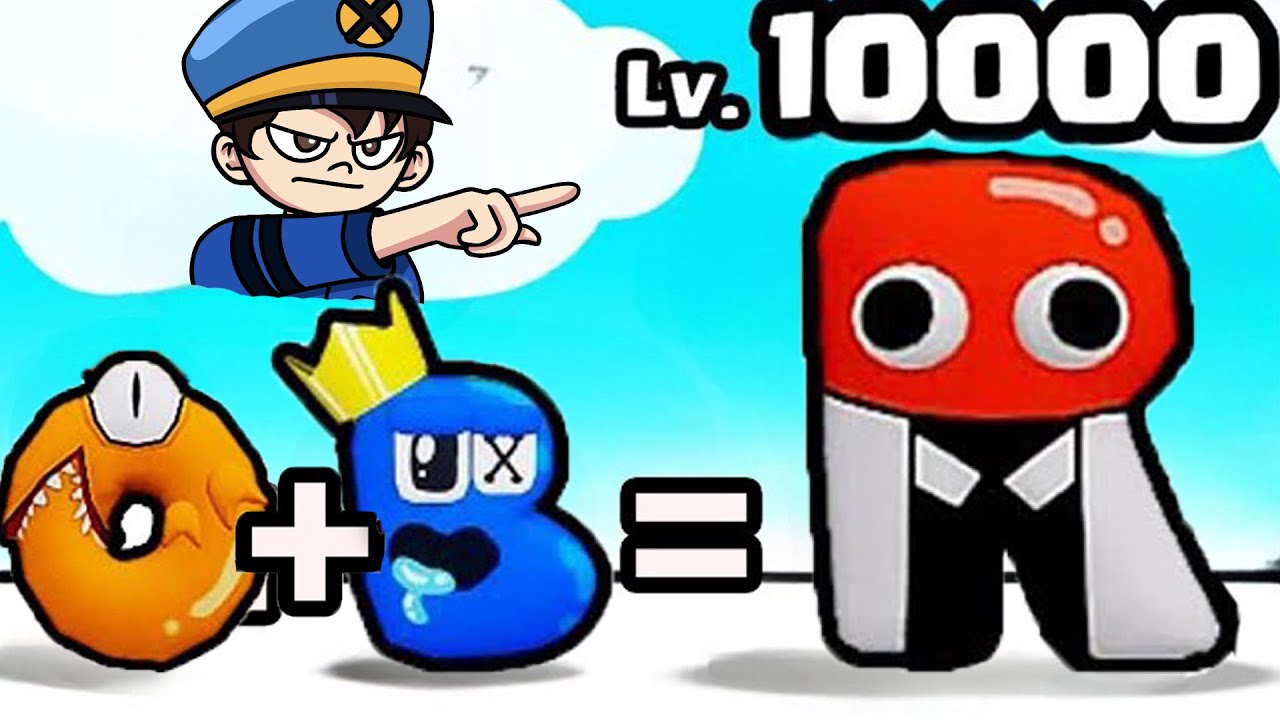 NOOB vs PRO vs HACKER en ALPHABET MERGE MONSTER LORE - DeGoBooM