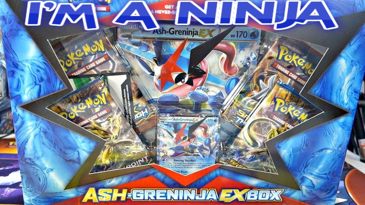 OPENING AN ASH GRENINJA EX BOX - I'M A NINJA!? POKEMON TCG