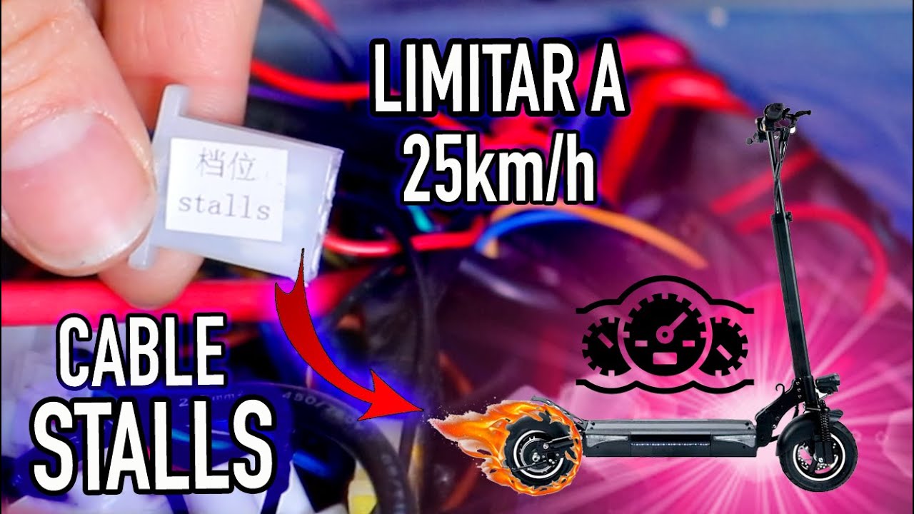 COMO LIMITAR A 25KM/H Y DESLIMITAR TOTALMENTE CUALQUIER PATINETE ELECTRICO (CABLE STALLS)