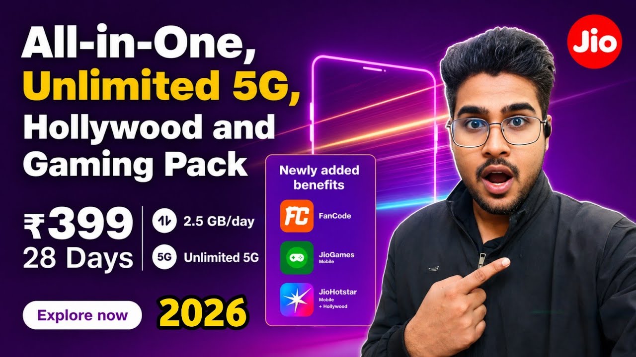 Jio 399 New Recharge Plan All Details 2026 | New Changes 399 Plan Jio | Free Ott