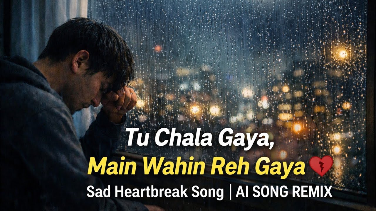 Tu Chala Gaya, Main Wahin Reh Gaya 💔 | Sad Heartbreak Song | AI SONG REMIX