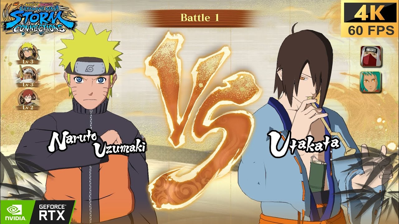 NARUTO & GAARA & KILLER BEE VS TEAM JINCHURIKI ,NARUTO X BORUTO Ultimate Ninja STORM, 4K 60FPS.