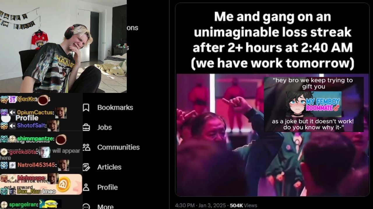 xQc Не могу перестать смеяться над мемами из игр про кальмаров
