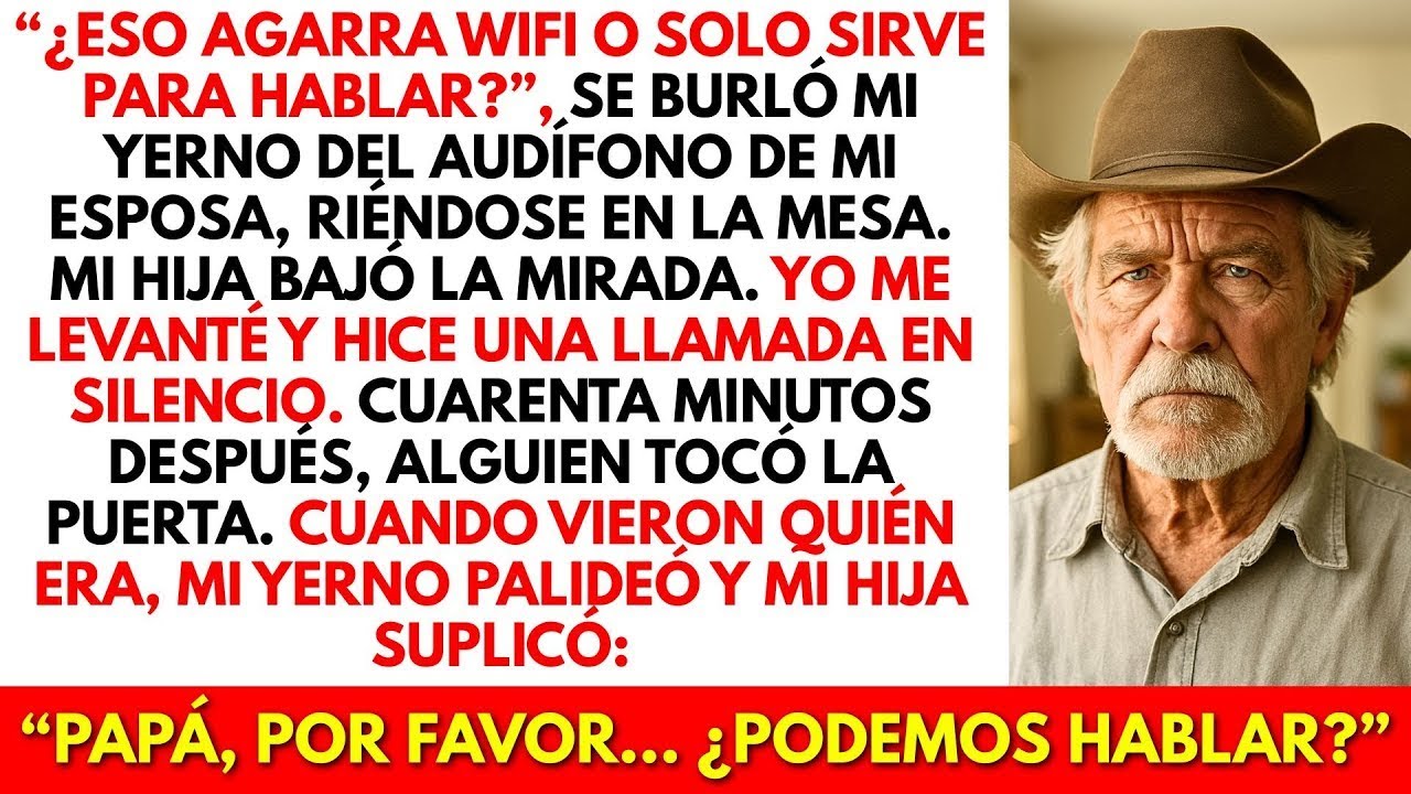 “¿Eso agarra Wi Fi o solo sirve para escuchar ”Mi yerno se rió del audífono de mi esposa Me l