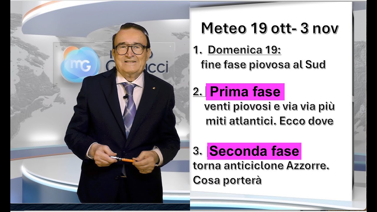 METEO PROSSIME DUE SETTIMANE