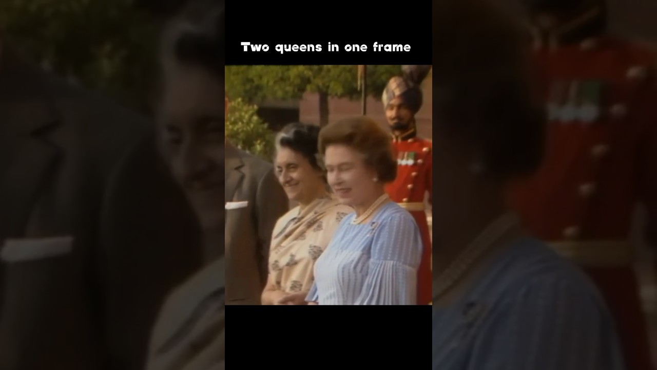 Smt. Indira Gandhi and queen Elizabeth