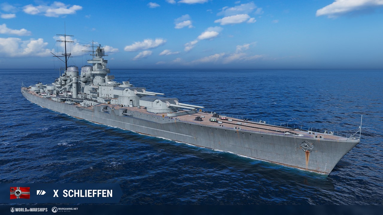 Schlieffen Goes a Massacre the Enemy Division - World of Warships Brawl Gameplay One Last Time