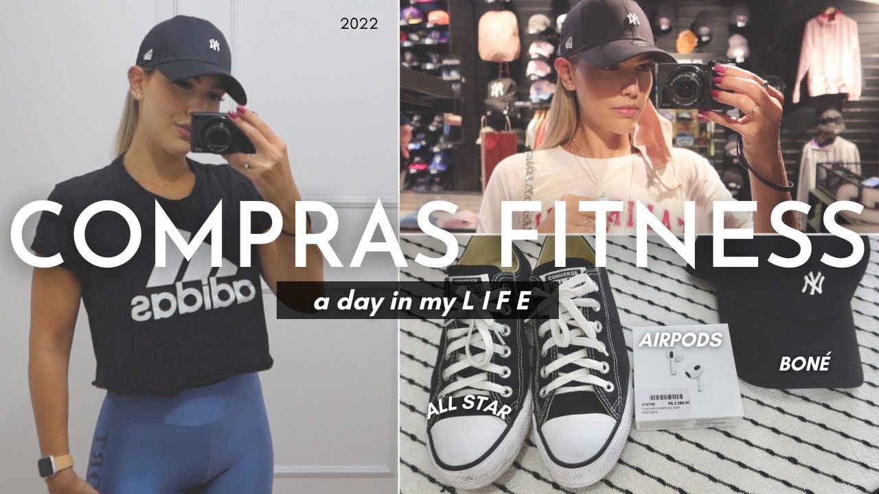 UM DIA COMIGO | COMPRAS FITNESS, ALIMENTAÇÃO, LOOK DE TREINO