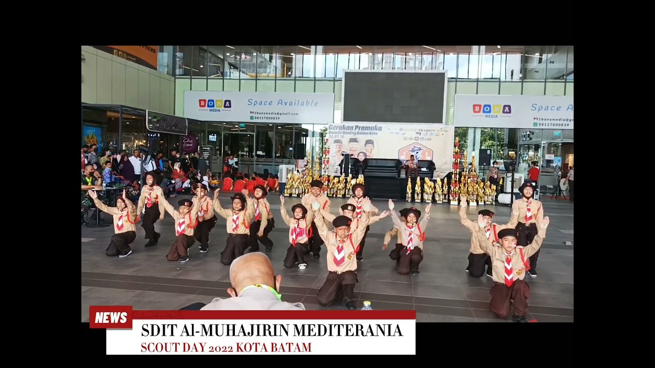 Penampilan siswa siswi dari SDIT AL MUHAJIRIN MEDITERANIA dalam acara Scout Day, 29 Maret 2022.