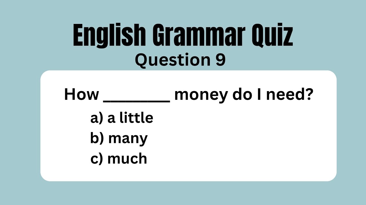 Countable and Uncountable nouns quiz | English Grammar practice | 10 questions