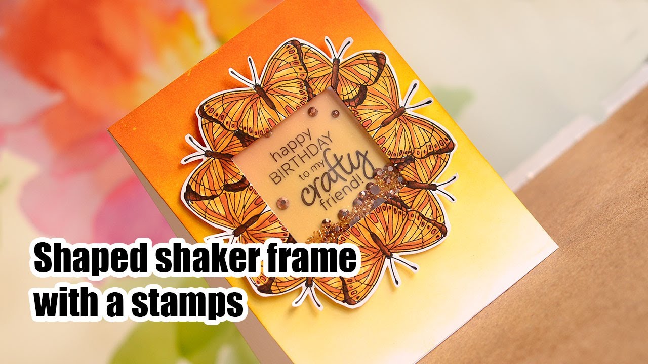 Build a Square Butterfly shaker frame. Quick coloring tips
