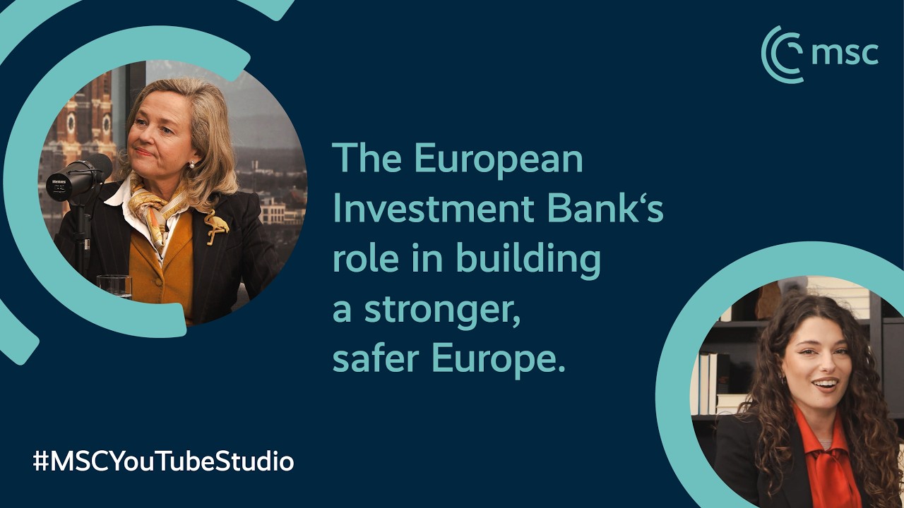Nadia Calvi&ntilde;o on the European Investment Bank's role in building security | MSC YouTube Studio 2026