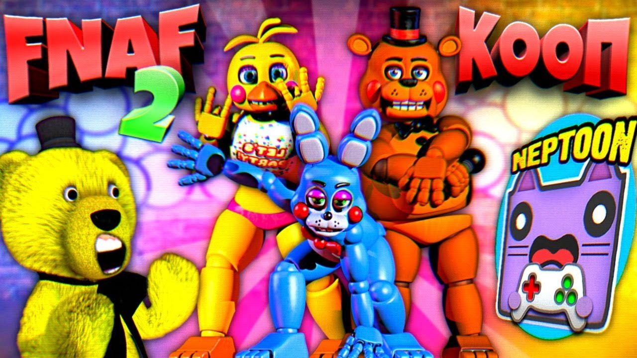 FNAF 2 НЕПТУН и FNAF PLAY КООП ➤ ОЧЕНЬ БЫСТРЫЕ ТОЙ АНИМАТРОНИКИ УБИЙЦЫ из ФНАФ 2 !!!